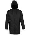 03174 Antoine NEOBLU Antoine Wax Parka Jacket Deep Black colour image